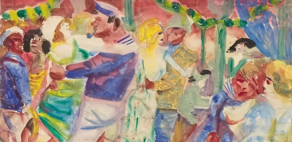 Expressionism: Otto Dix, Tanzsaal in St Pauli