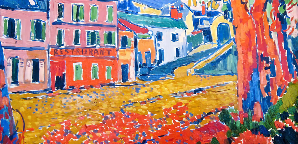 Fauvism: Maurice de Vlaminck, La Machine, Restaurant at Bougival