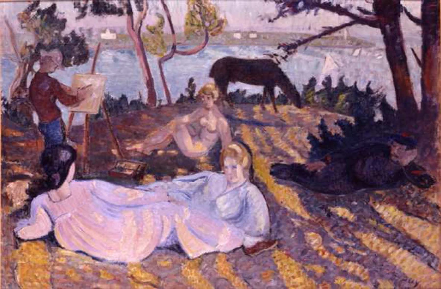 Flânerie sous les pins